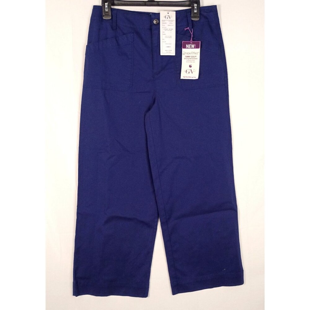 Gloria Vanderbilt Shape Effect Capri Pants Women 6 High Rise Wide Leg NWT